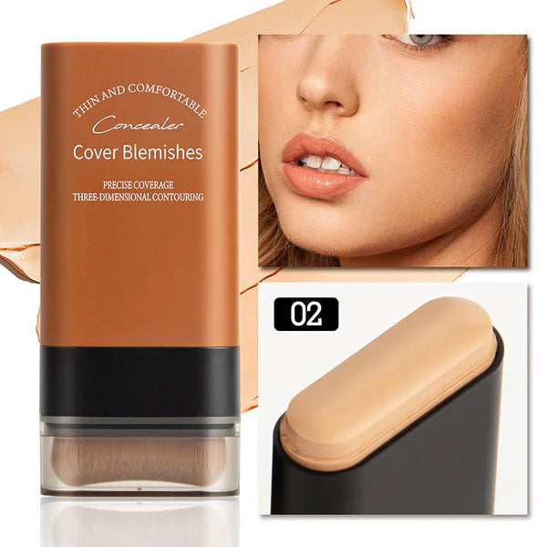 ✨Avafera® Instant Concealing Foundation Stick with Built-in Brush