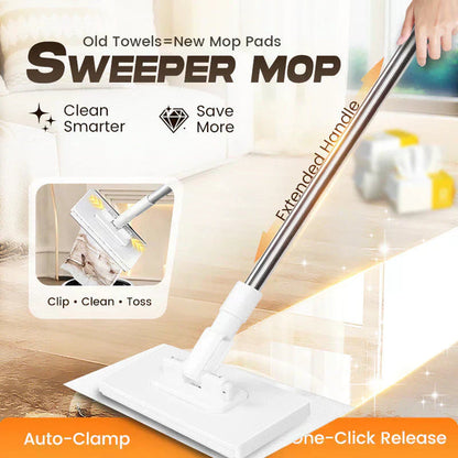 🆙 Multi-Purpose 360° Magic Mop – Wet & Dry Cleaner for Floors, Walls & Windows (Use Any Cloth)