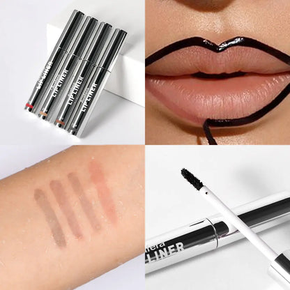 ✨Avafera® 4-Piece Peel-Off Lip Liner Stain Set – Waterproof Matte Lip Tint, Long-Lasting 24H, Smudge-Proof Nude Shades