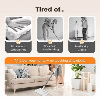 🆙 Multi-Purpose 360° Magic Mop – Wet & Dry Cleaner for Floors, Walls & Windows (Use Any Cloth)