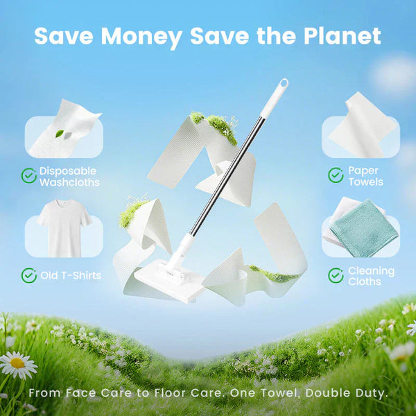 🆙 Multi-Purpose 360° Magic Mop – Wet & Dry Cleaner for Floors, Walls & Windows (Use Any Cloth)