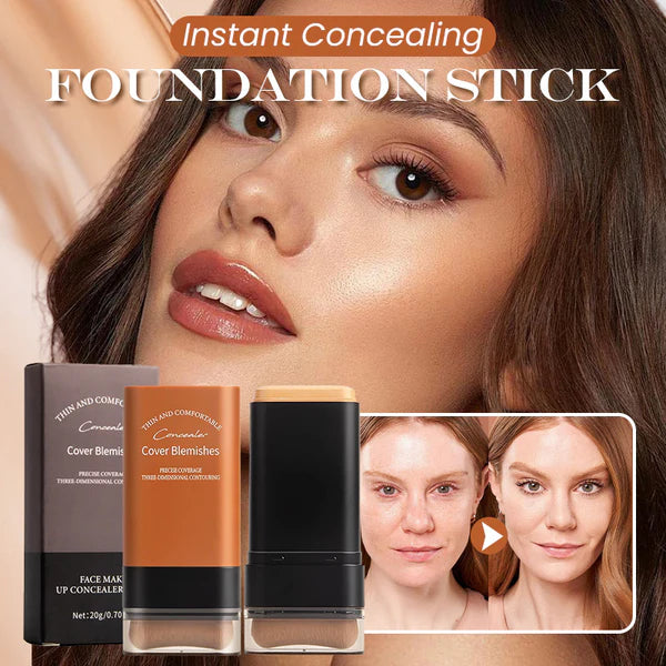 ✨Avafera® Instant Concealing Foundation Stick with Built-in Brush