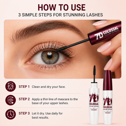 💥⏰  Final 24 Hours:Buy 1 Get 1 FREE  —  Avafera®  7D Colossal Mascara | Lift, Volume & Smudge-Proof Drama