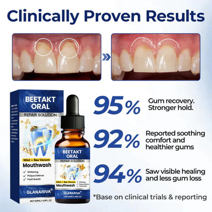 🆙 avafera® Advanced Oral Repair Care — Extra-Strength Bee Venom Drops Against Loose Teeth Bleeding Gums & Plaque — Premium Mouthwash Alternative