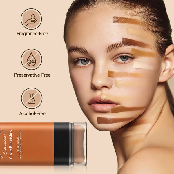 ✨Avafera® Instant Concealing Foundation Stick with Built-in Brush