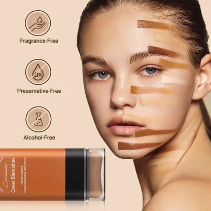 ✨Avafera® Instant Concealing Foundation Stick with Built-in Brush