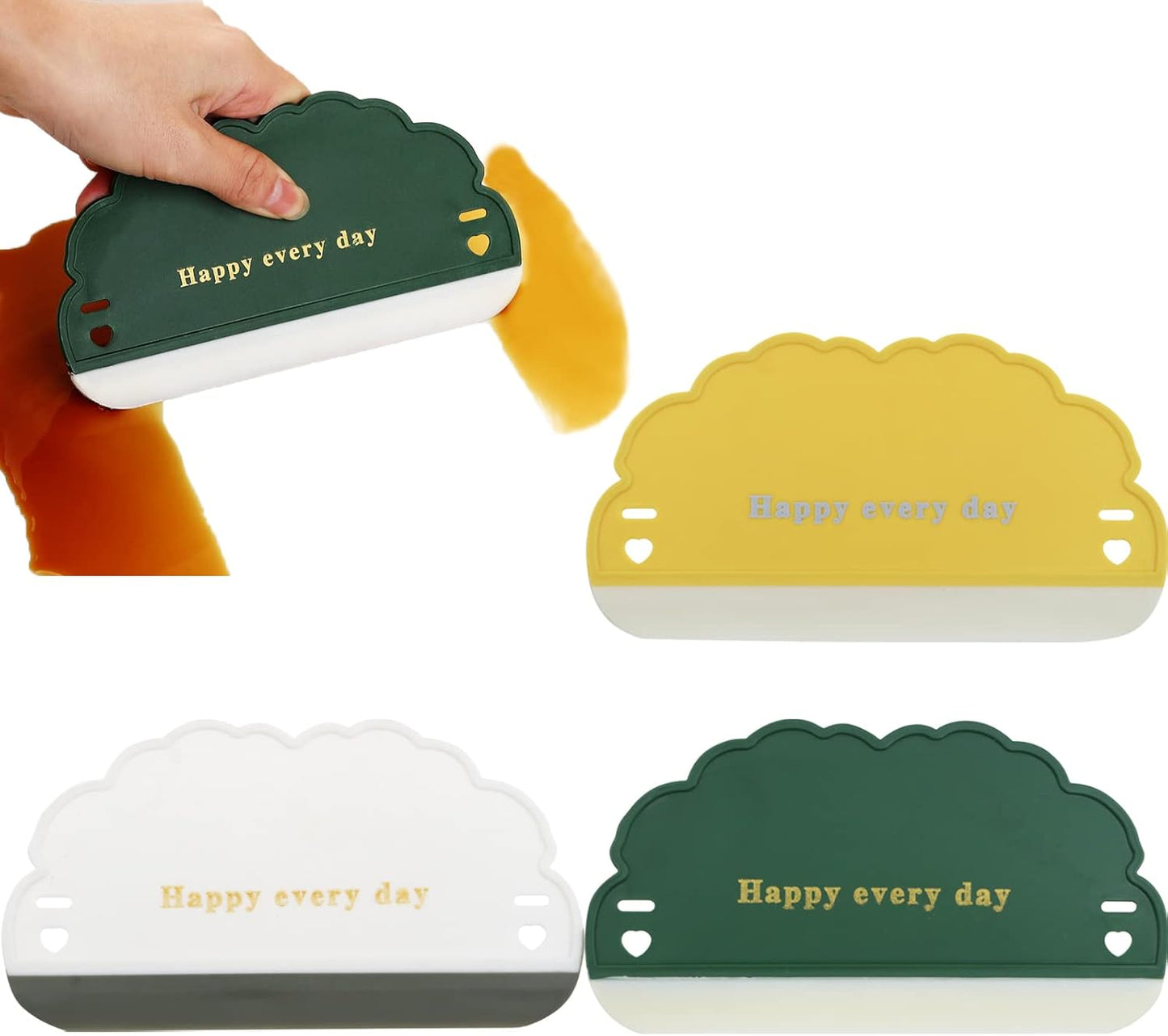 Avafera® Silicone Sink Squeegee Set – 3 Pack Compact Cleaner