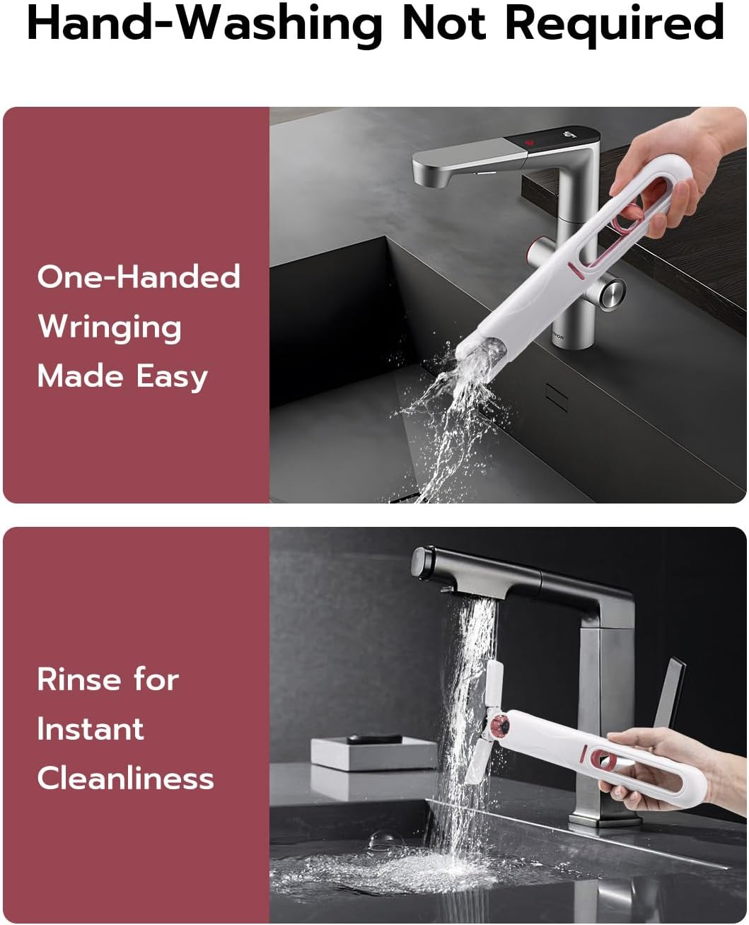 Avafera® Mini Sponge Mop – Compact Self-Squeeze Cleaning Tool