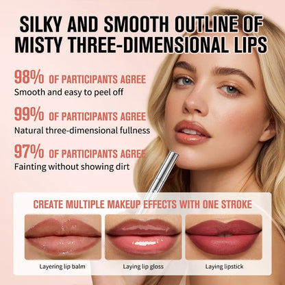 ✨Avafera® 4-Piece Peel-Off Lip Liner Stain Set – Waterproof Matte Lip Tint, Long-Lasting 24H, Smudge-Proof Nude Shades