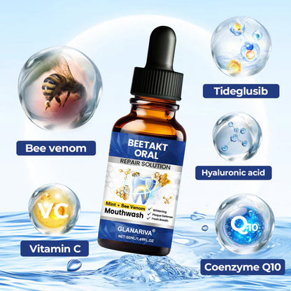 🆙 avafera® Advanced Oral Repair Care — Extra-Strength Bee Venom Drops Against Loose Teeth Bleeding Gums & Plaque — Premium Mouthwash Alternative