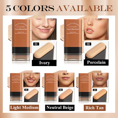 ✨Avafera® Instant Concealing Foundation Stick with Built-in Brush