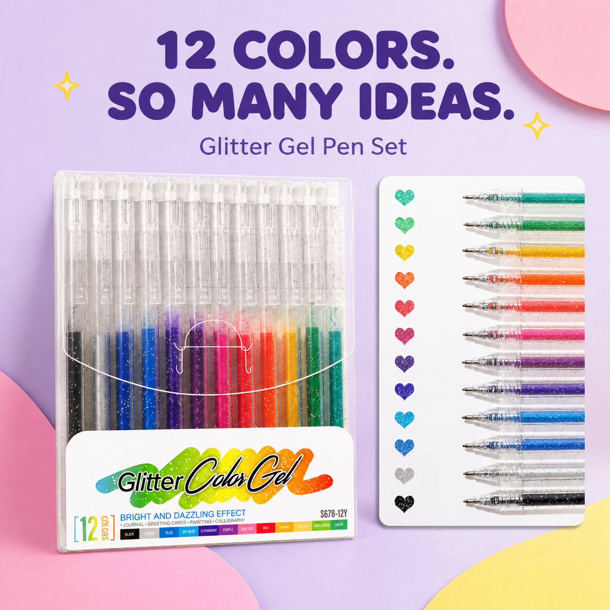 Glitter Gel Pen Set