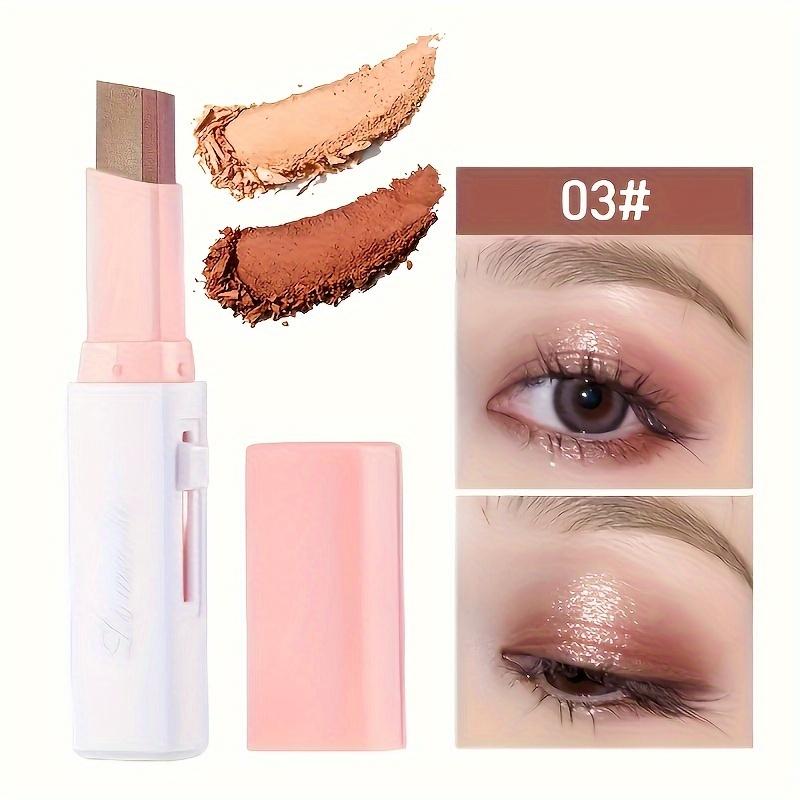 🆙6Pcs Two Color Eyeshadow Stick | Cosmetic Pearlescentmatte Highlighter Eye Shadow