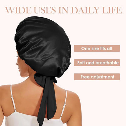 🆙Avafera®Premium Double-Layer Satin Bonnet – Soft, Breathable & Adjustable Night Hair Care Cap