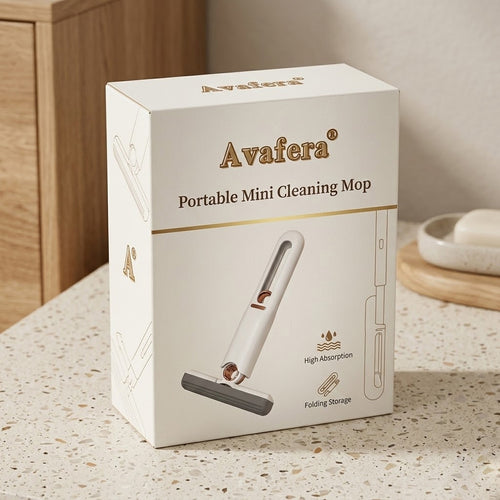 Avafera® Mini Sponge Mop – Compact Self-Squeeze Cleaning Tool