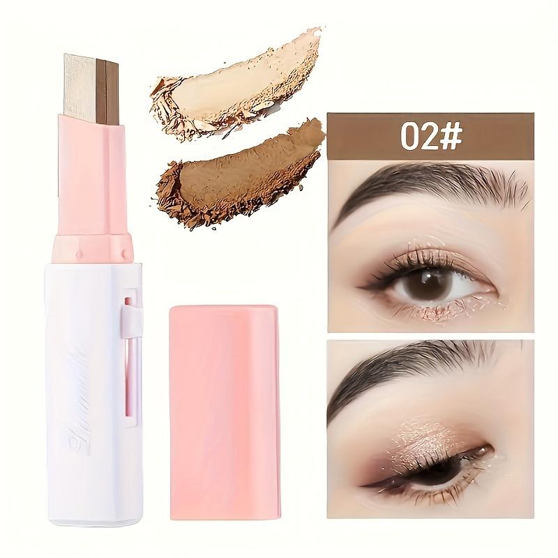 🆙6Pcs Two Color Eyeshadow Stick | Cosmetic Pearlescentmatte Highlighter Eye Shadow