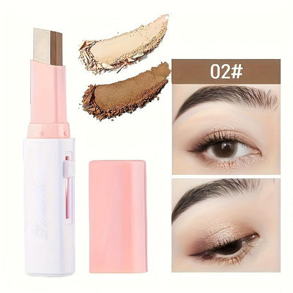 🆙6Pcs Two Color Eyeshadow Stick | Cosmetic Pearlescentmatte Highlighter Eye Shadow