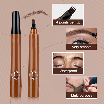 🆙🔥👁️ Avafera®  Waterproof Four-tip Beard and Eyebrow Pen✨