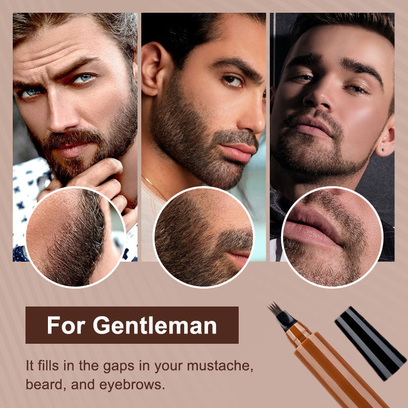🆙🔥👁️ Avafera®  Waterproof Four-tip Beard and Eyebrow Pen✨