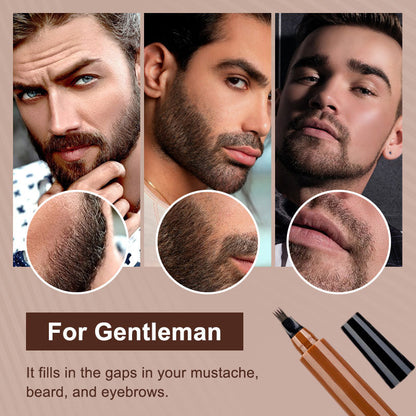 🆙🔥👁️ Avafera®  Waterproof Four-tip Beard and Eyebrow Pen✨