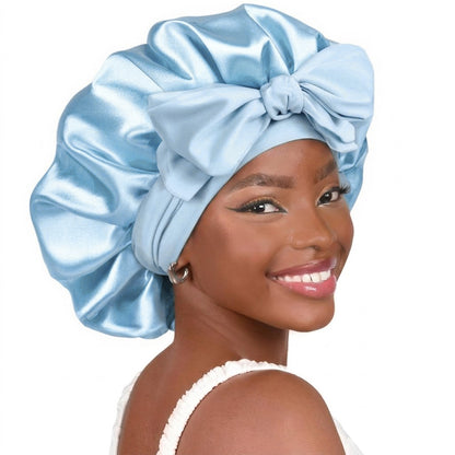 🆙Avafera®Premium Double-Layer Satin Bonnet – Soft, Breathable & Adjustable Night Hair Care Cap